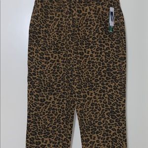 Leopard denim